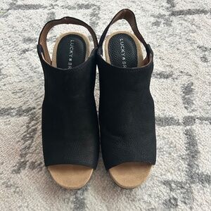 Lucky Brand Women Sandals Block Heel Platform